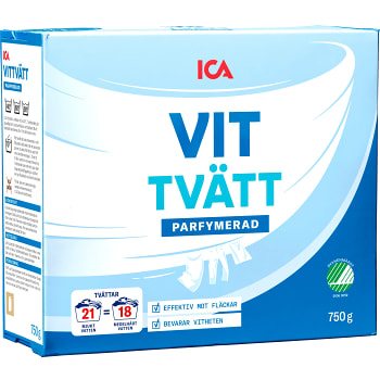 Tvättmedel Vittvätt 750g ICA