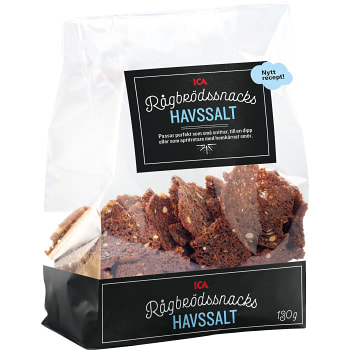 Rågbrödssnacks Havssalt 130g ICA