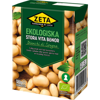 Stora Bönor Vita Ekologisk 380g Zeta