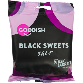Godis Saltlakrits Black Sweets Salt 100g GOODISH