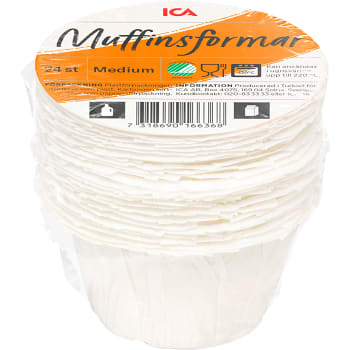 Muffinsformar Amerikanska 24-p Miljömärkt ICA