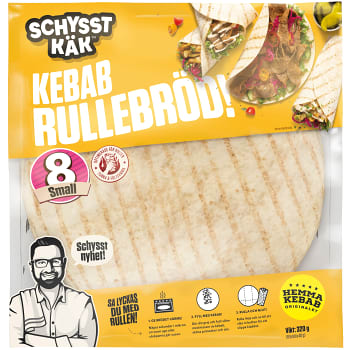 Kebabrullebröd mini 8-p 320g Schysst käk