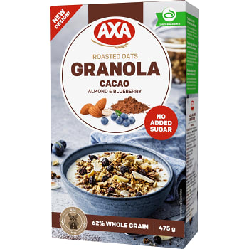 Granola Cacao, Almond &amp; Blueberry 475g AXA