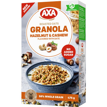 Granola Hazelnut &amp; Cashew 475g AXA