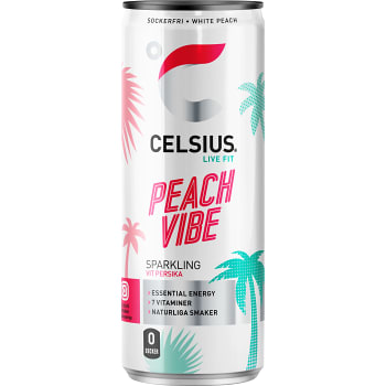 Energidryck White peach 35,5cl Celsius
