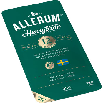 Herrgård lagrad skivad 28% 150g Allerum