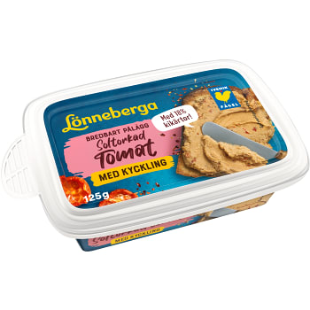 Bredbart pålägg Soltorkad tomat 125g Lönneberga