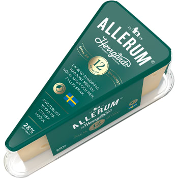 Herrgårdsost 12mån 28% 400g Allerums