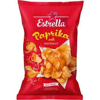 Chips Paprika &amp; Havssalt 275g Estrella
