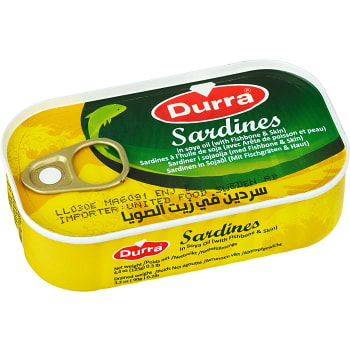 Sardiner i solrosolja 125g Durra