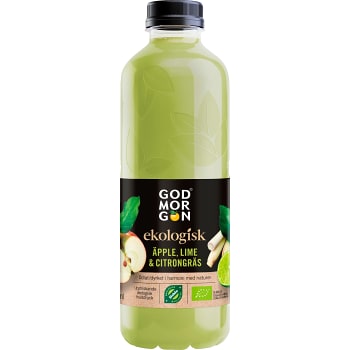 Fruktdryck Äpple Lime &amp; Citrongräs Ekologisk 850ml God Morgon®
