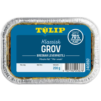 Leverpastej Klassisk Grov 200g Tulip