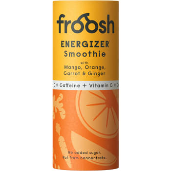 Smoothie Energizer Mango Apelsin Morot och ingefära 235ml Froosh