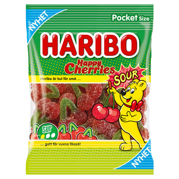 Godis Happy Cherries Sour 75g Haribo