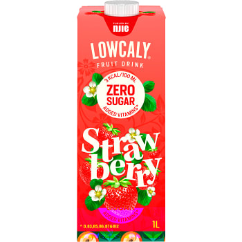 Fruktdryck Strawberry Sockerfri 1l NJIE