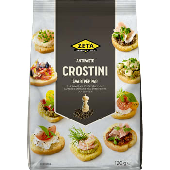 Crostini Svartpeppar 120g Zeta