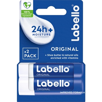 Läppbalsam Original Care 2-p Miljömärkt Labello