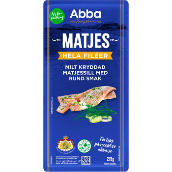 Matjessill hela filéer 215g Abba
