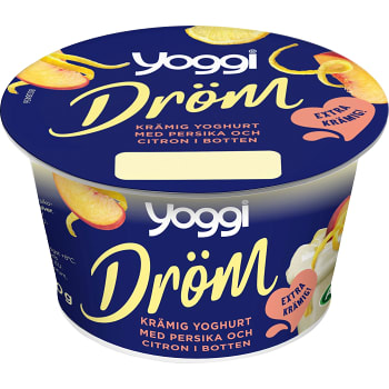Vaniljyoghurt Dröm Persika &amp; Citron 6,2% 200g Yoggi®
