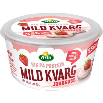 Kvarg Jordgubb Mild Laktosfri 0,2% 450g Arla®