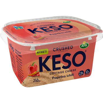 Cottage cheese crushed Paprika Chili 2,9% 250g KESO®
