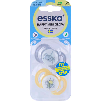Napp Happy Mini Glow Silikon 2-p Esska