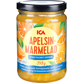 Apelsinmarmelad utan tillsatt socker 390g ICA