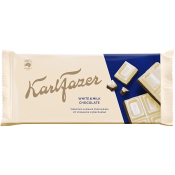 Chokladkaka Vit &amp; mjölkchoklad 131g Fazer