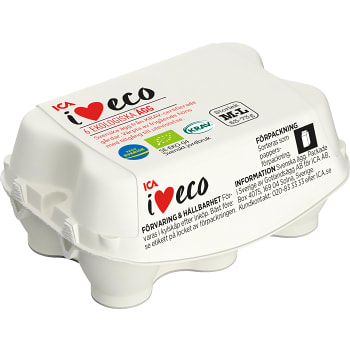 Ägg Frigående M/L KRAV 6-p ICA I love eco