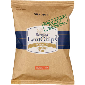 Potatischips Gräddfil 200g LantChips
