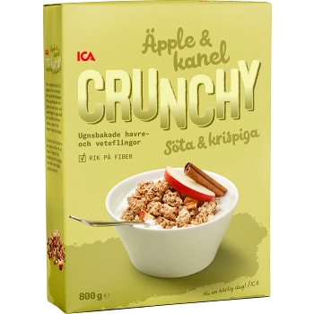 Flingor Crunchy Äpple &amp; kanel Mindre socker 800g ICA