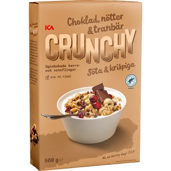 Flingor Crunchy Choklad Mindre socker 500g ICA