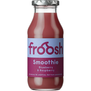 Smoothie Blåbär &amp; Hallon 250ml Froosh