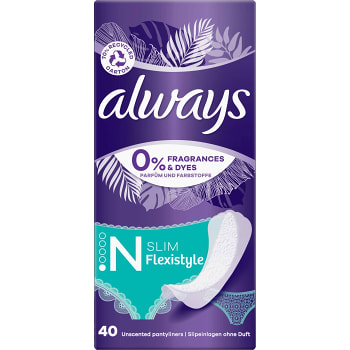 Trosskydd Discreet dailies Flexistyle Slim 40-p Always