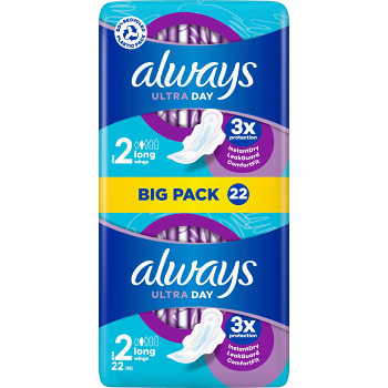 Binda Ultra Lång med vingar size 2 22-p Always