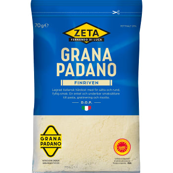 Grana padano Färskriven 70g Zeta