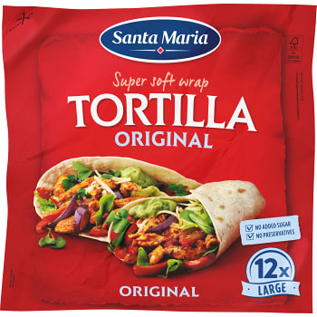 Tortilla Original Large 742g 12-p Santa Maria