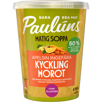 Kyckling &amp; morotssoppa 475g Pauluns