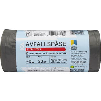 Avfallspåse Extra Stor 40L 20-pack ICA