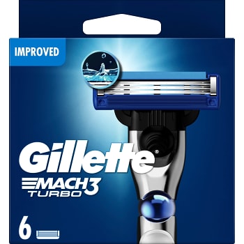 Rakblad Mach3 Turbo 6-p Gillette