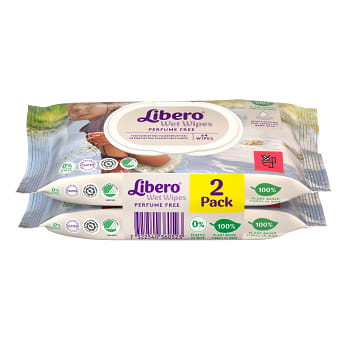 Våtservett Duo 2x64 Libero