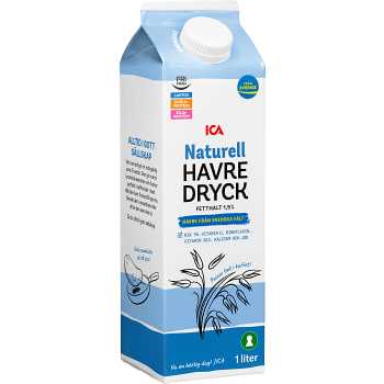 Havredryck Naturell 1,5% 1l ICA