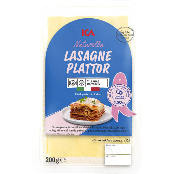 Lasagneplattor 200g ICA | Handla Mat Online Från Din Lokala ICA-butik