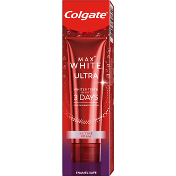 Tandkräm Max White Ultra Active Foam 75ml Colgate