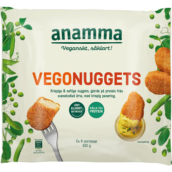 Vegonuggets av ärta 620g Anamma
