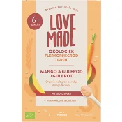 Flerkornsgröt med mjölk, mango  morot Eko 6m 200g Lovemade Organics