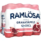Kolsyrat vatten Granatäpple 12-pack 33cl Ramlösa