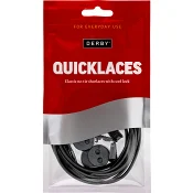 Quicklace Svart rund elastisk 1st Derby