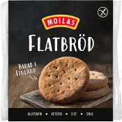 Flatbröd Glutenfritt 3-p Moilas