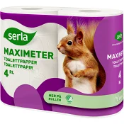 Toalettpapper Maximeter 4p Miljömärkt Serla